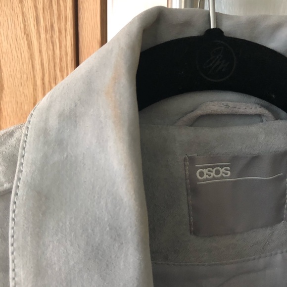 Leather light grey perfecto - Picture 4 of 5